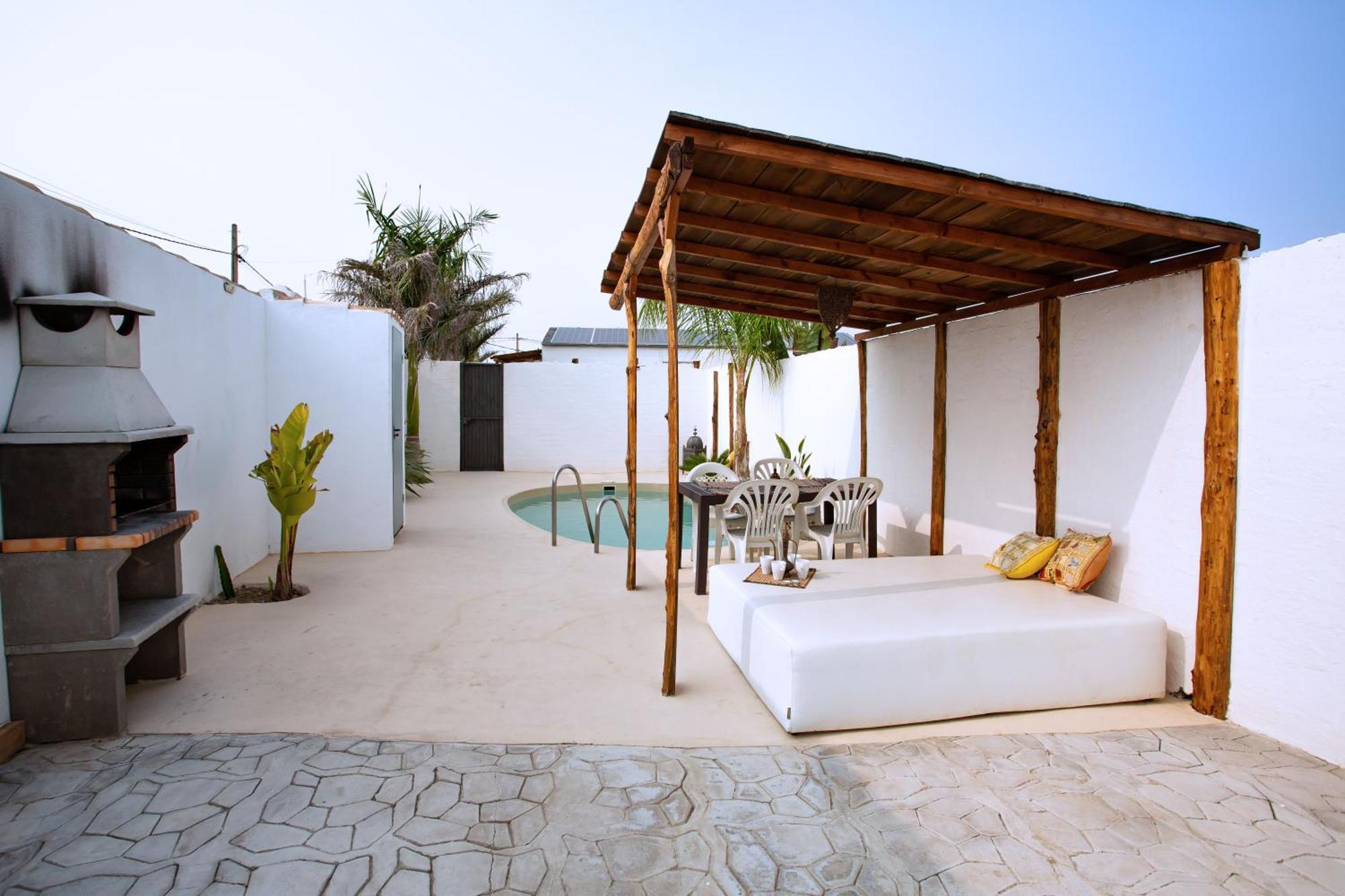 צ'יקלנה דה לה פרונטרה Villa Casa Blanca Luxury Spa Con Piscina Privada Y Jacuzzi Privado מראה חיצוני תמונה